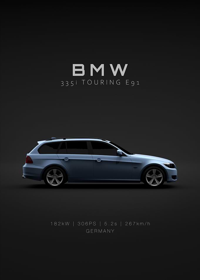 BMW 335i E91 Estate Blue