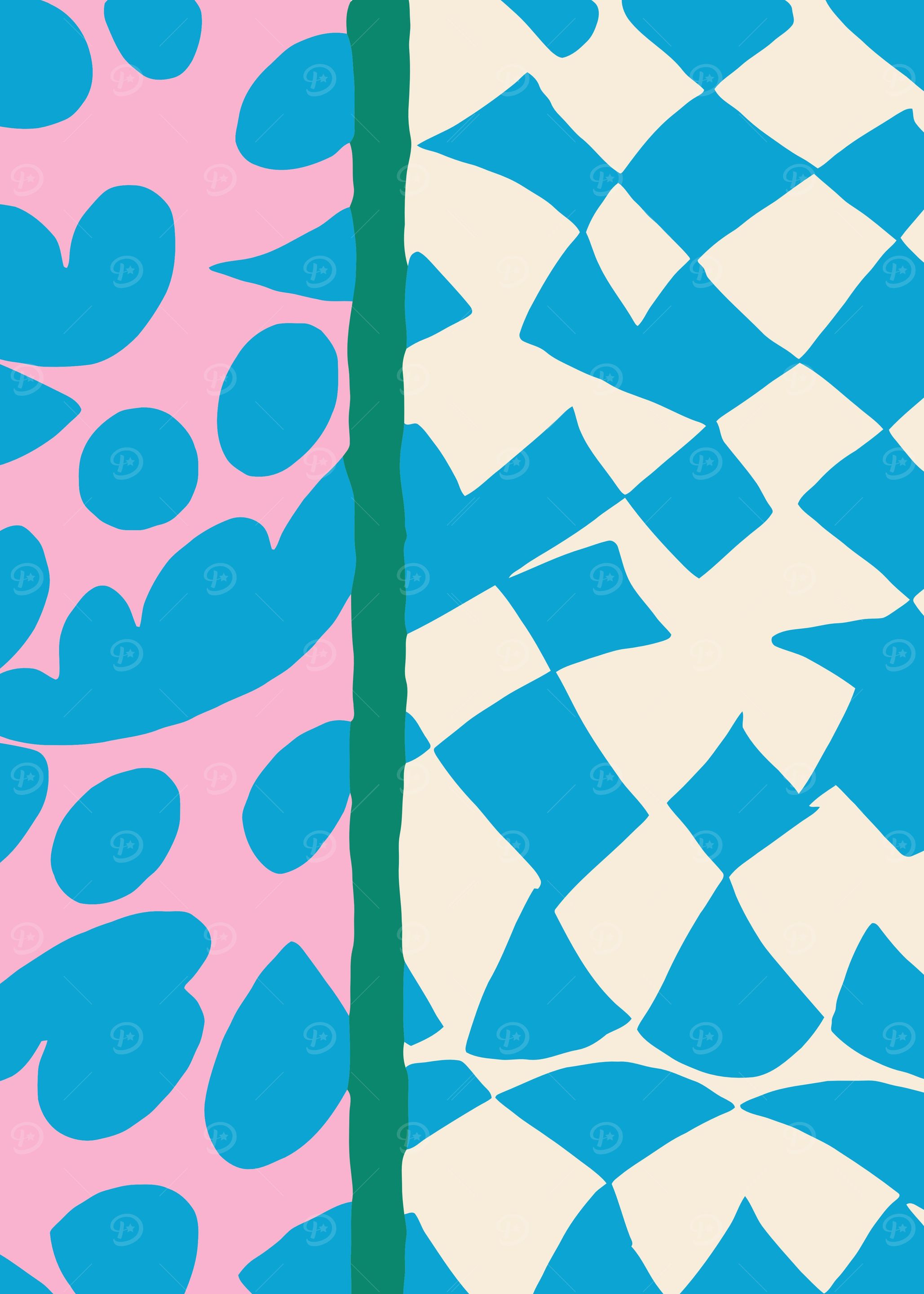 Blue Abstract Design