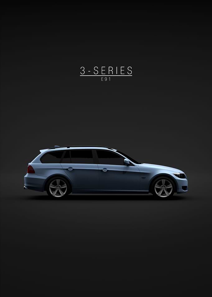 BMW E91 Estate Blue