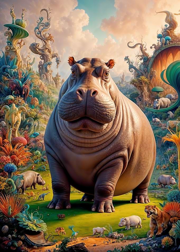 Fantastical Hippopotamus