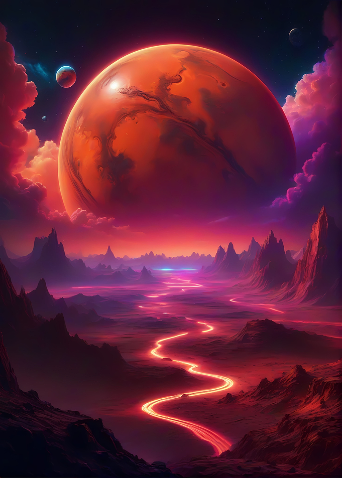 Epic Planet sci fi scene