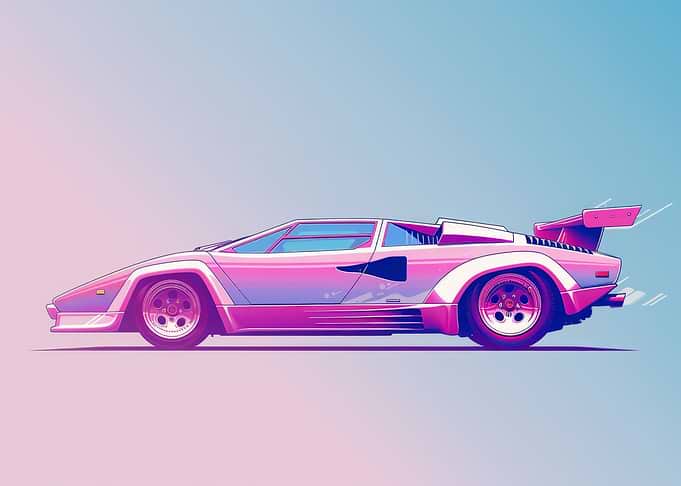 Pastel Car