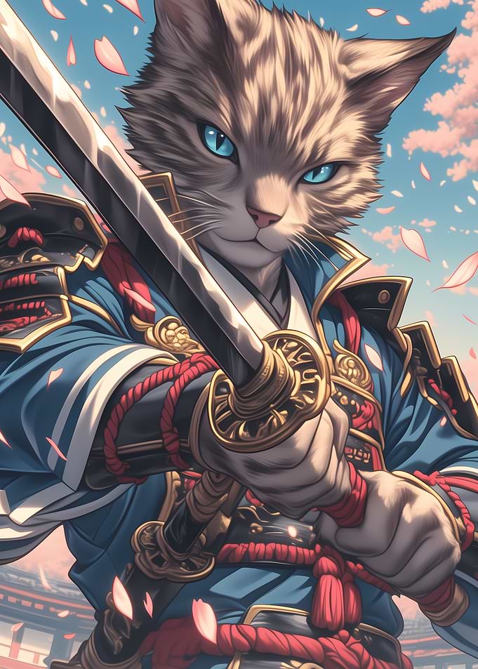 Japan Bengal Cat Samurai