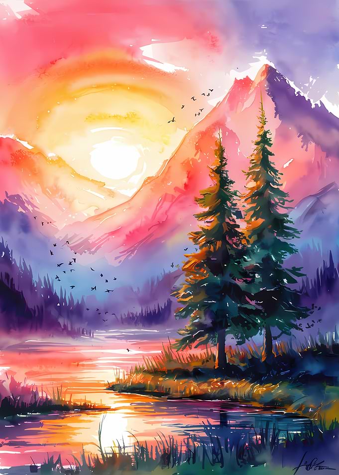 Watercolor Naturescape