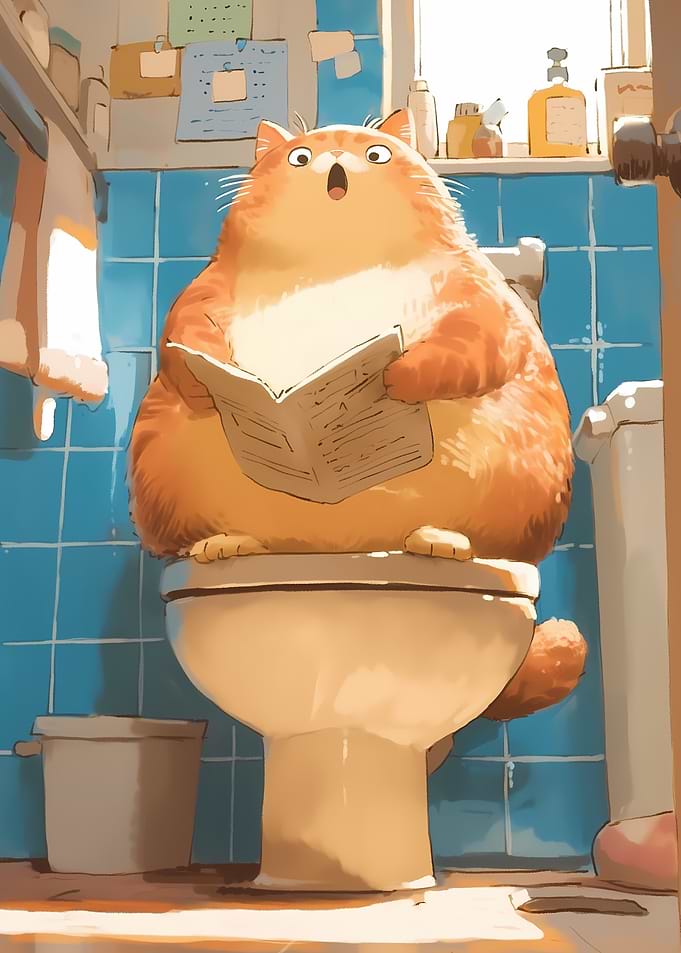 Toilet Cat Fun