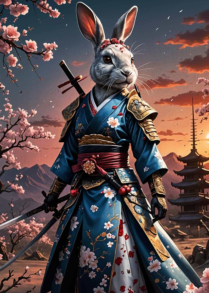 Rabbit Samurai Geisha