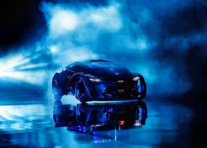 Dark and blue Chevrolet