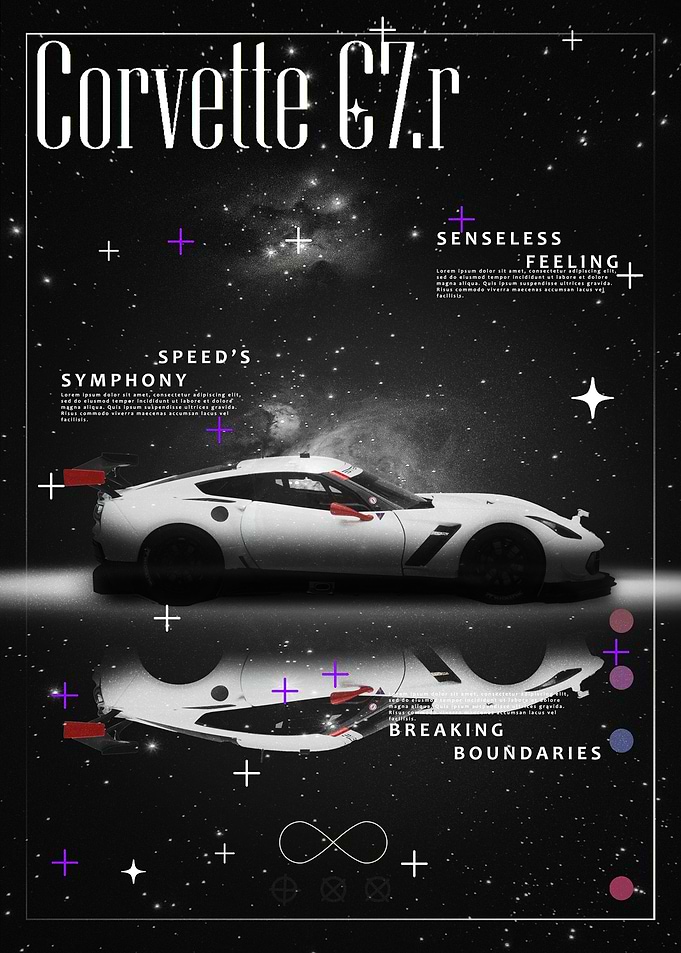 Corvette C7R Race Car Art