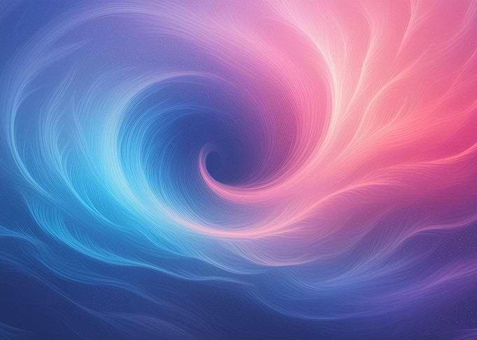blue and pink swirls