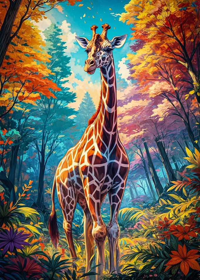 Giraffe in nature