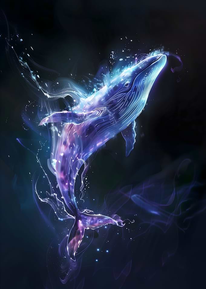 Luminescent Whale Dive