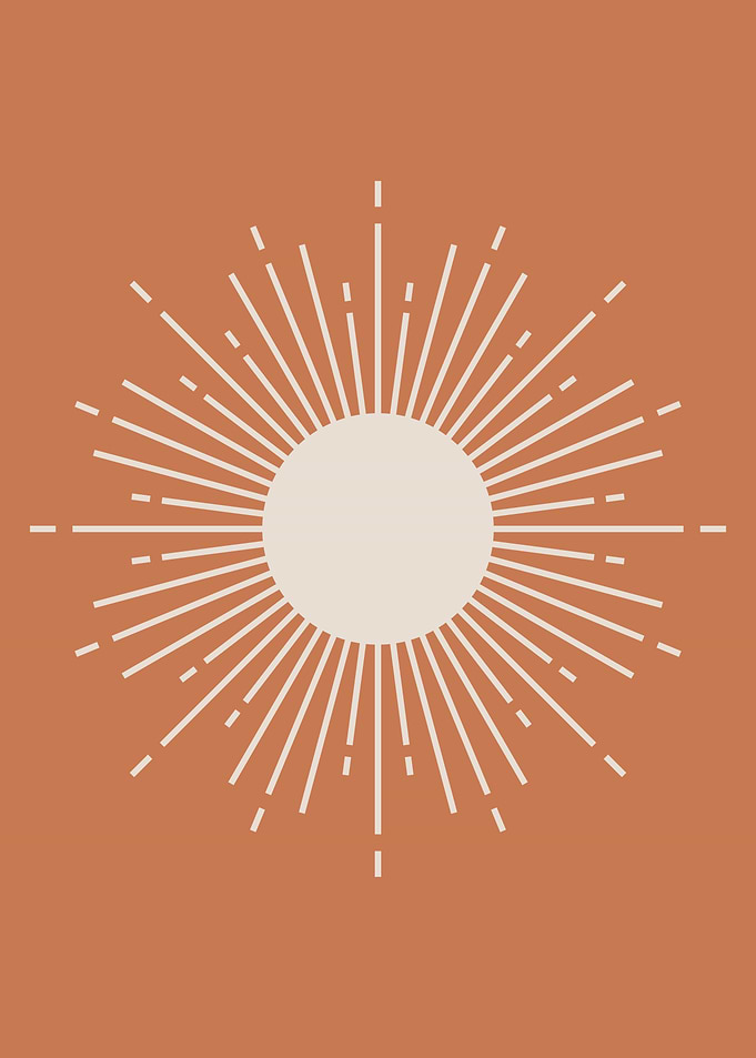 Bohemian sun line shapes