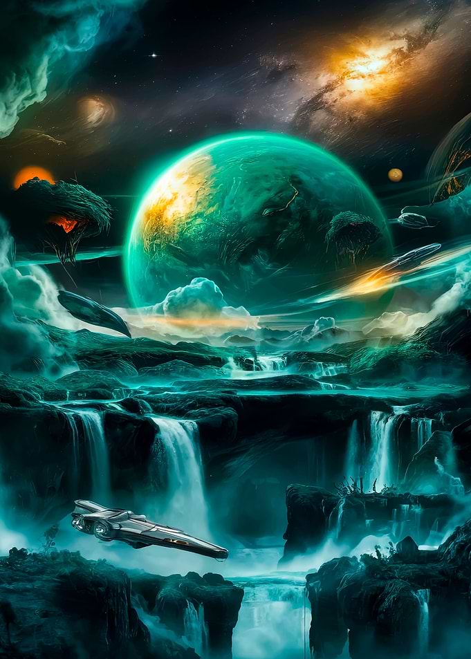 Cosmic Waterfalls