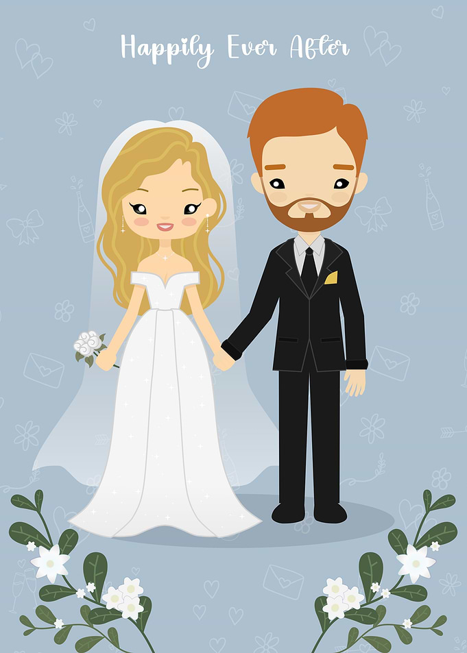 Cute Wedding Couple