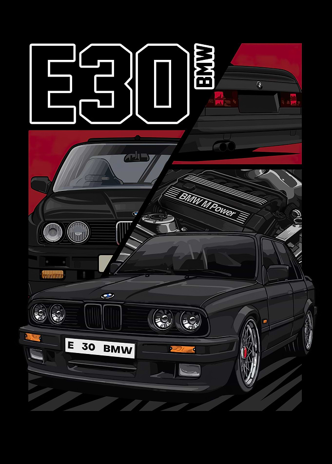 Black Classic Car Vector