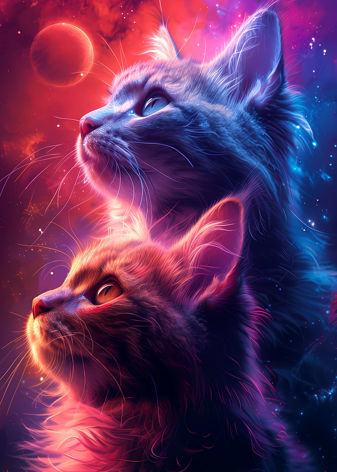 Cosmic Fluffy Cats Nebula