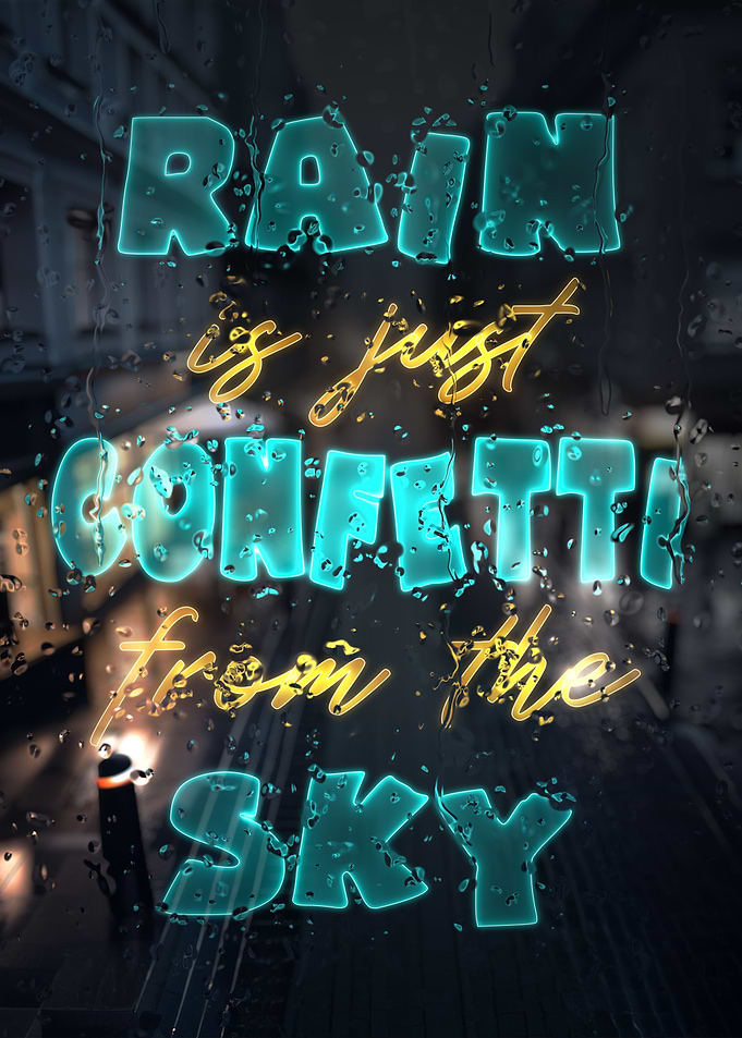 Rain Confetti