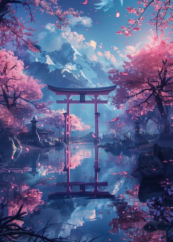 Fantasy Anime Torii Gate