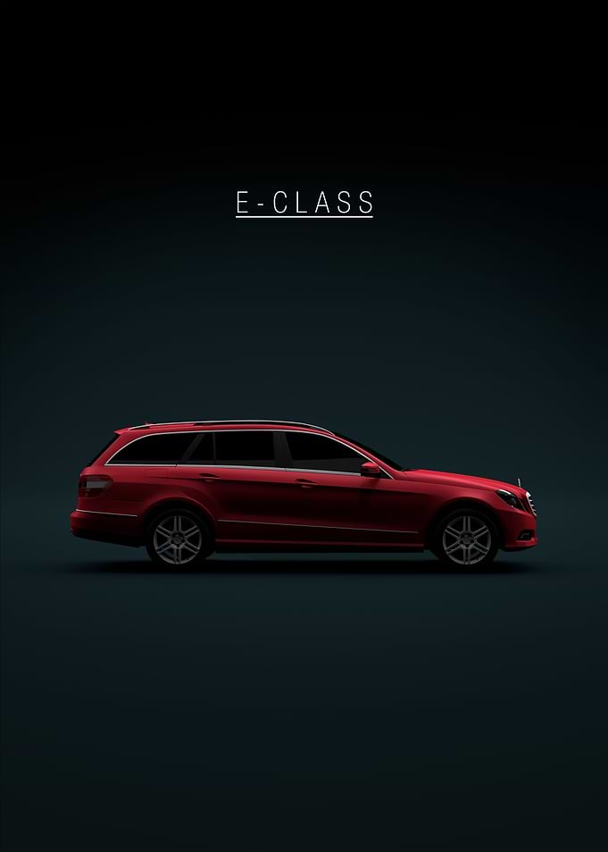 E class estate 2010 Red