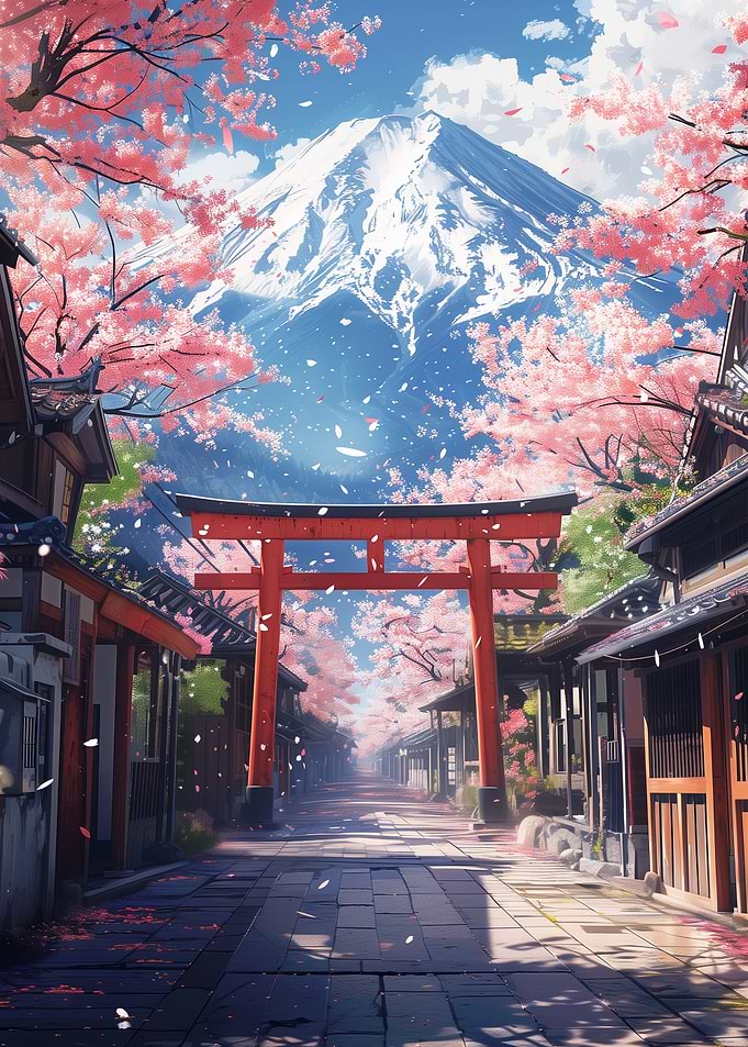 Torii Gate Fuji Mount