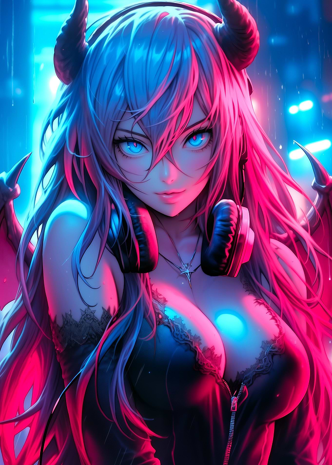 Beautiful Demon Girl