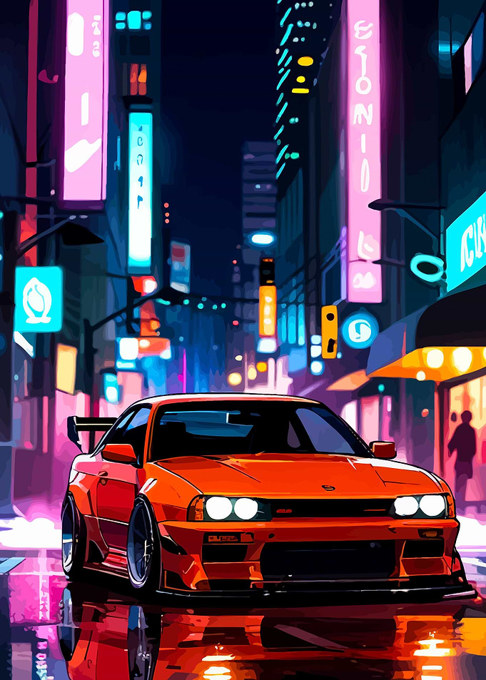 Sportcar Cyberpunk