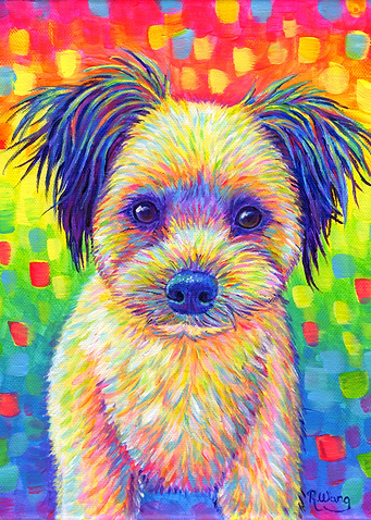 Cute Rainbow Dog