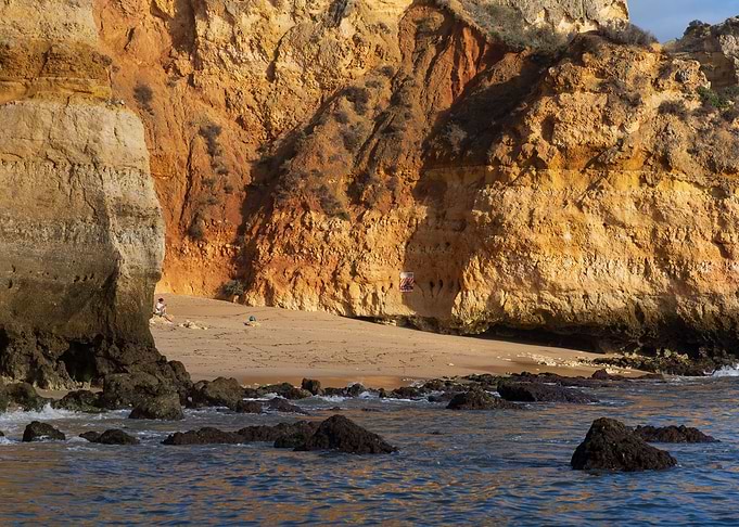 Beach On Algarve Coast