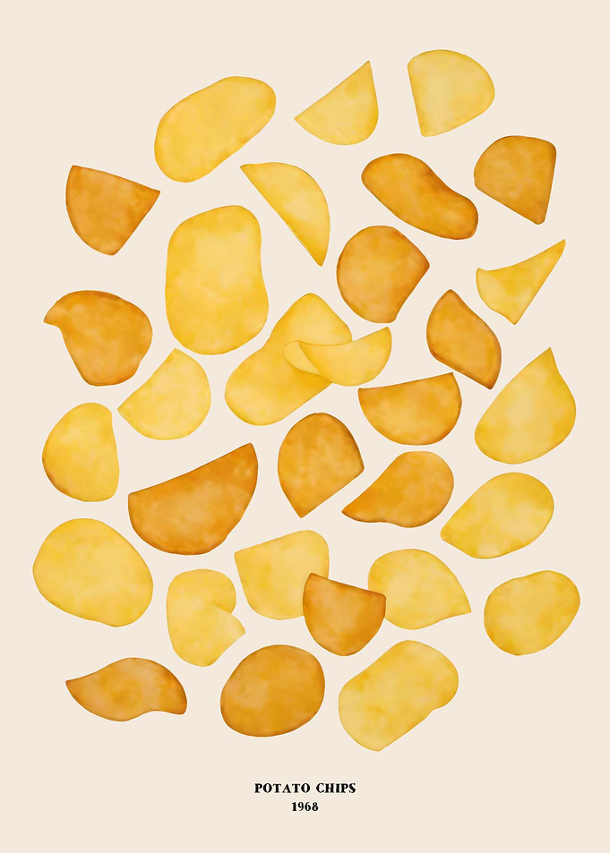 1968 Potato Chips Poster