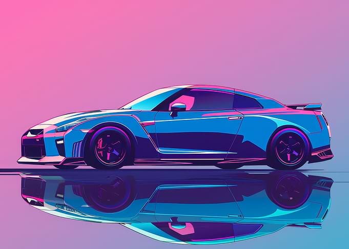 Pastel Car