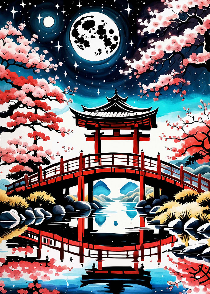 Japan Landscape Cherry