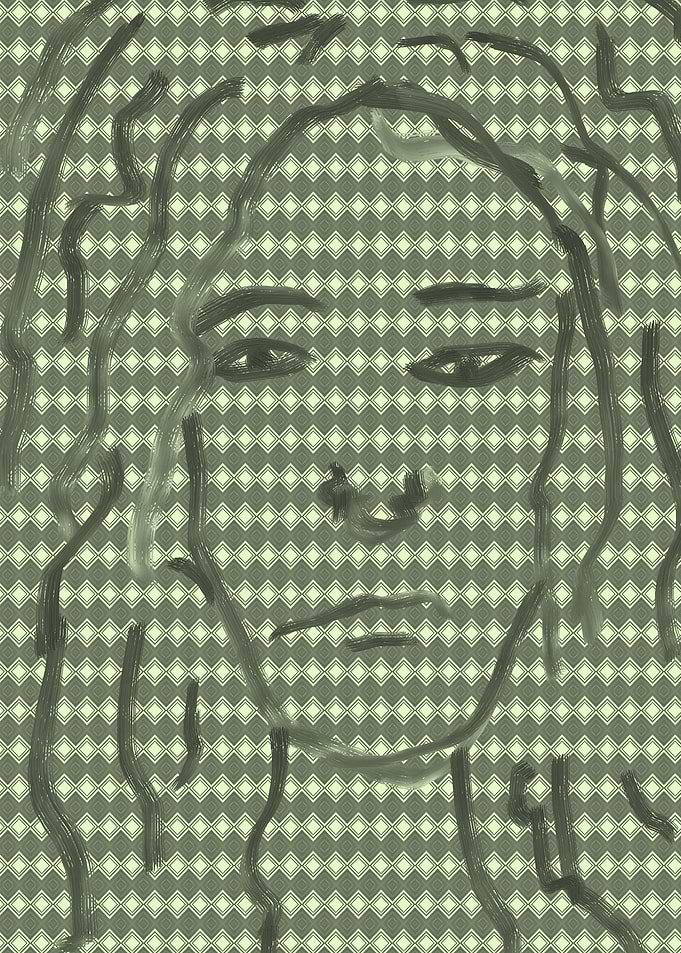 LADY DRAWING