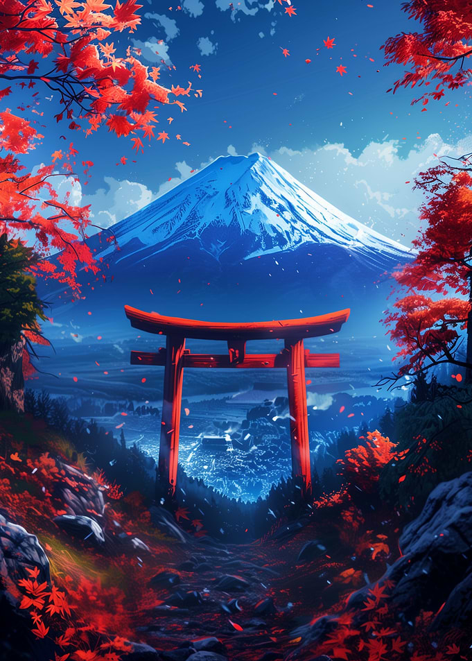 Torii Gate Fuji Mount