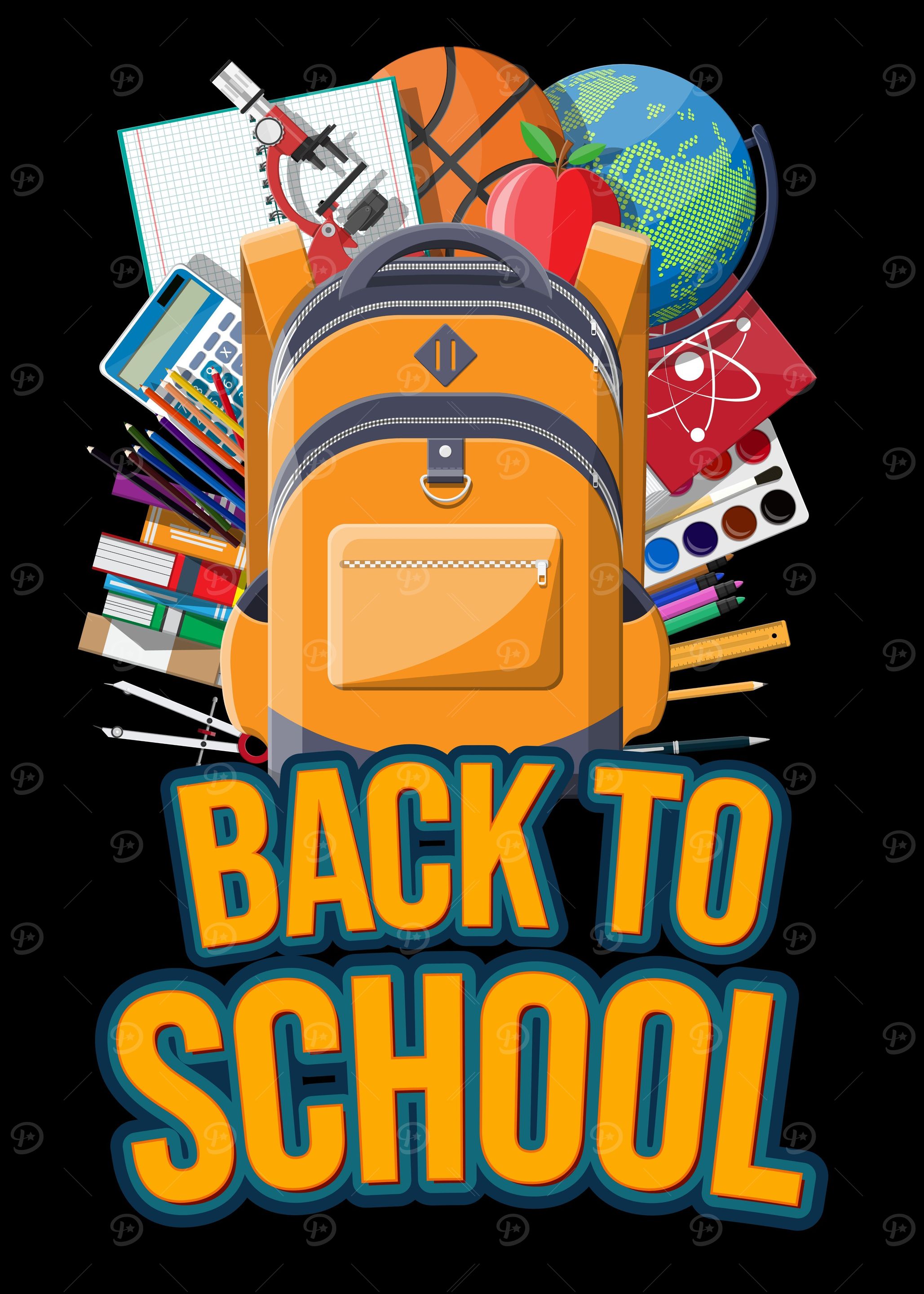 Back to School text