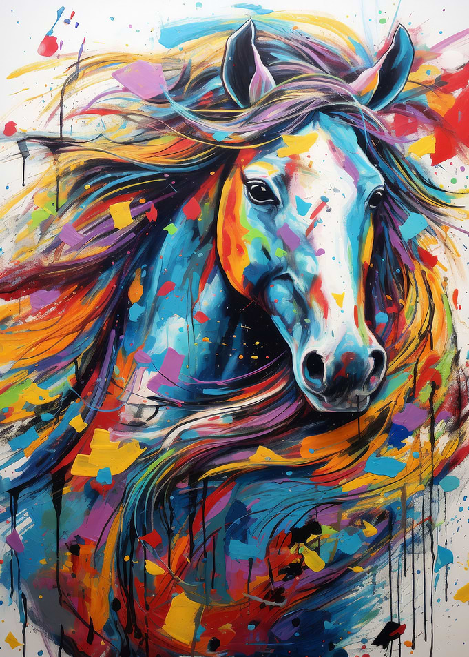 Horse Geometric Art