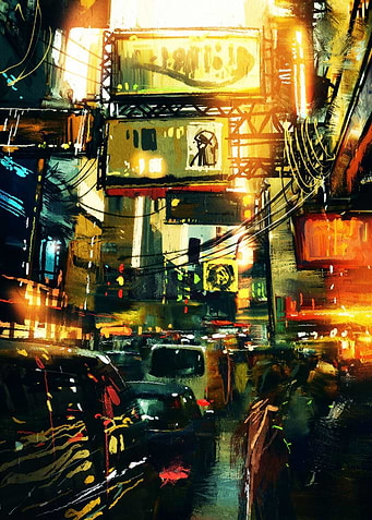 Artistic Painting city
