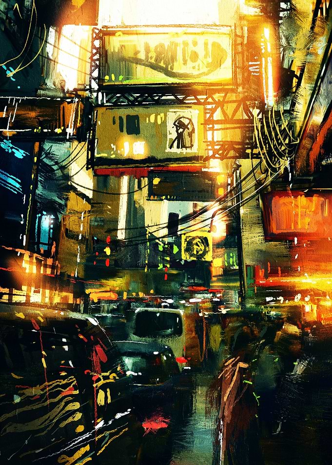 Artistic Painting city