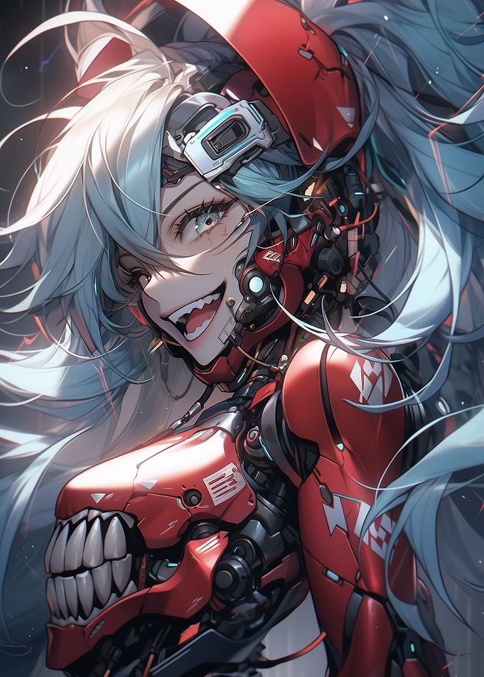 Cute Futuristic Girl Anime