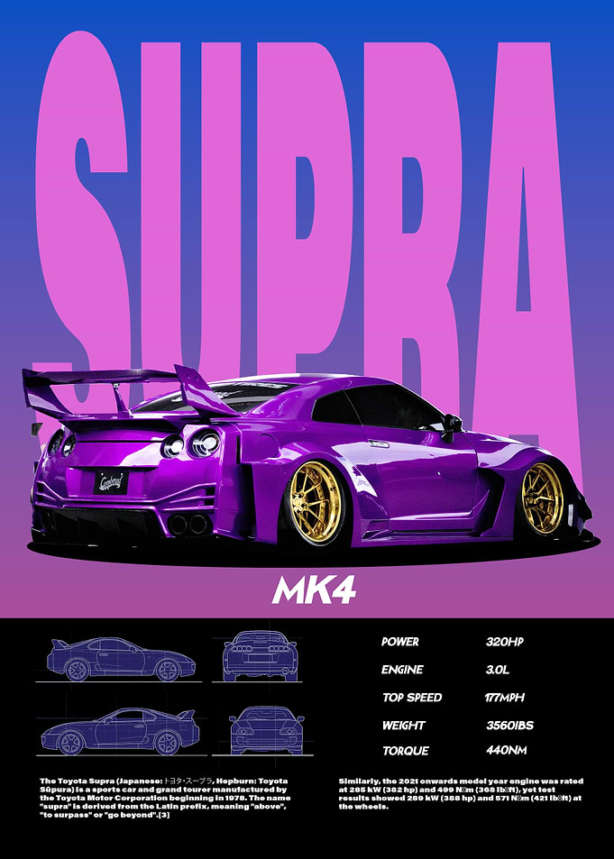 Nissan Supra GTR Car