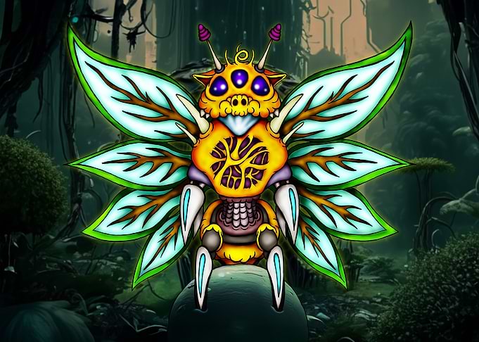 Mechafoliavis Robot Insect
