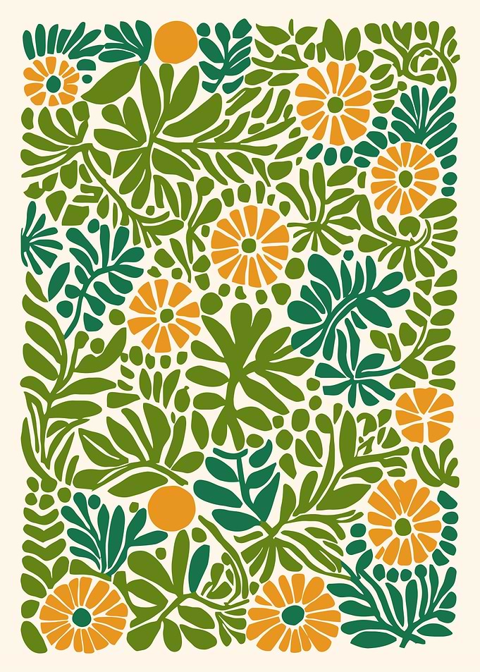 Green Floral Design