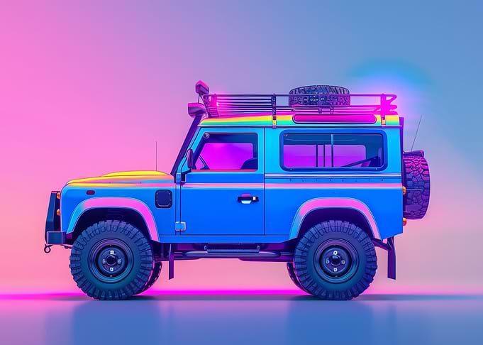 Pastel Car
