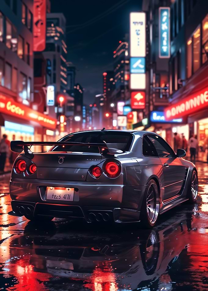 Gtr r34 night city