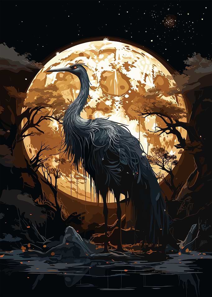 Horror Black Stork