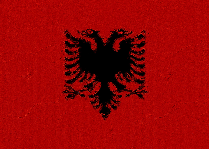 albania national flag
