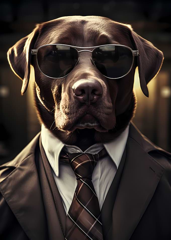 Gentleman Black Lab