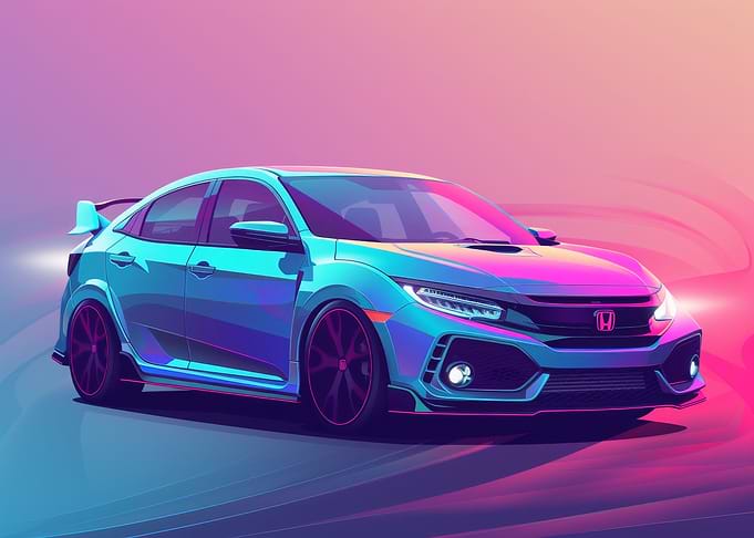 Pastel Car