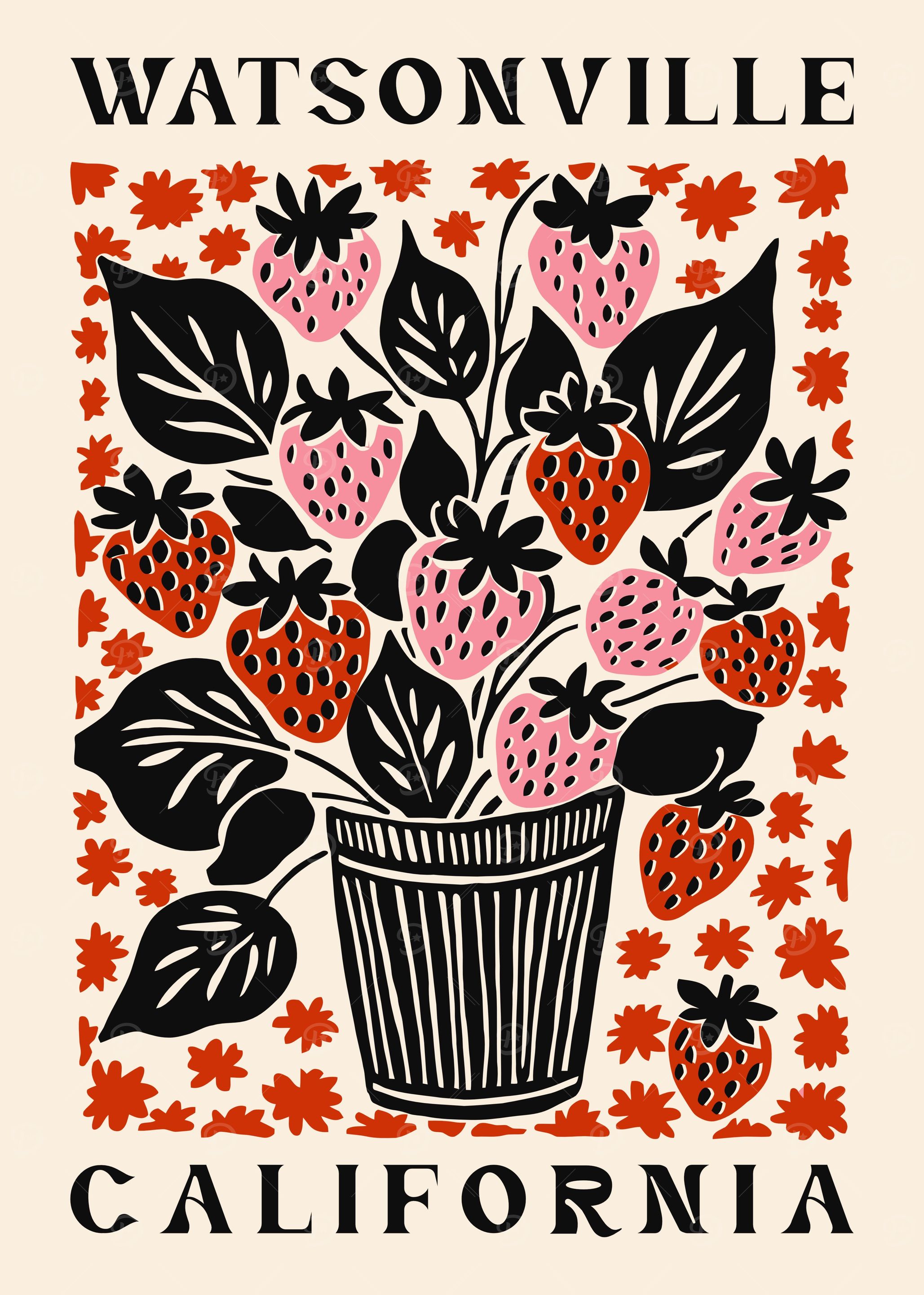 Retro Strawberries