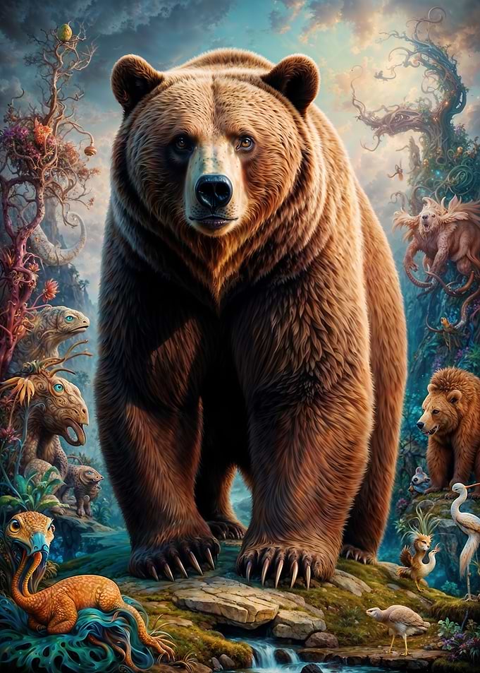 Surreal Grizzly Bear