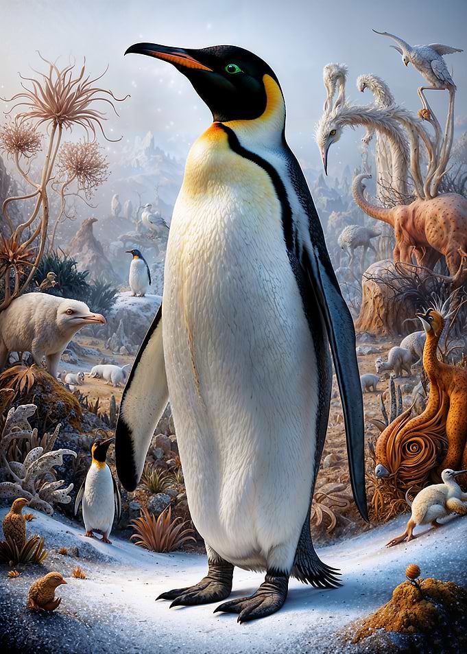 Surreal Penguin Safari